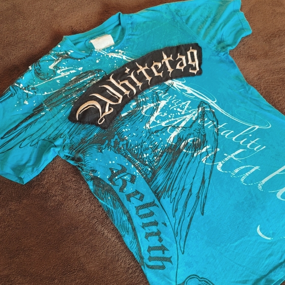 white tag Other - White Tag Shirt  Men’s Color Blue Size Medium Used
